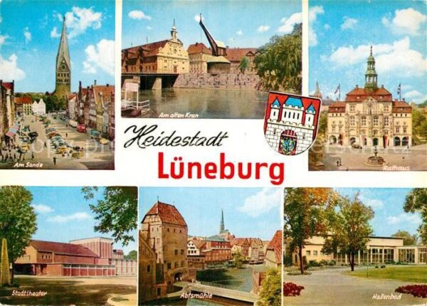 Lueneburg Am Sande Kirche Alter Kran Rathaus Hall