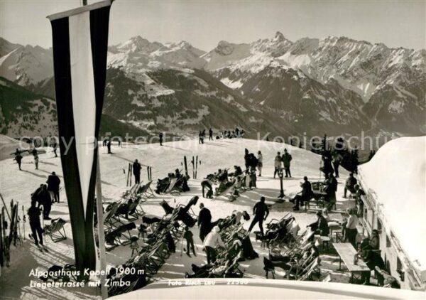 Schruns Vorarlberg Alpengasthaus Kapell Liegeterrasse mit