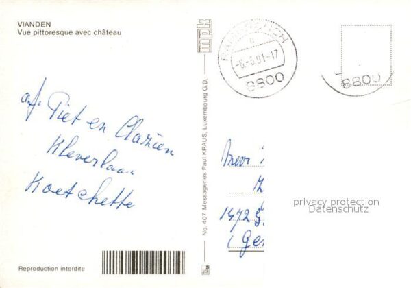 Vianden Vue pittoresque avec chateau – Bild 2