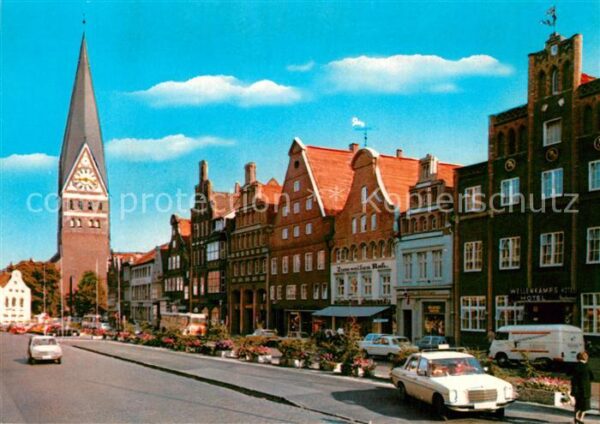 Lueneburg Am Sande Giebelhäuser Kirche