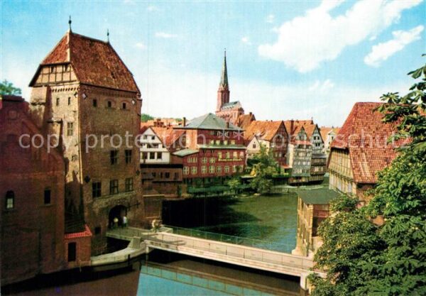 Lueneburg Bei der Abtsmühle Altstadt Brücke