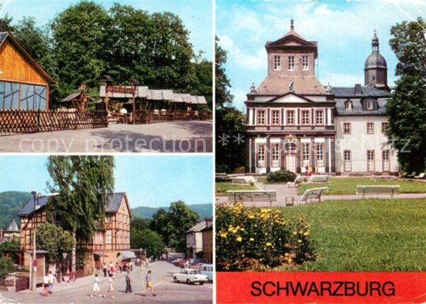Schwarzburg Thueringer Wald Gaststätte Schlossschenke Max Reimann P