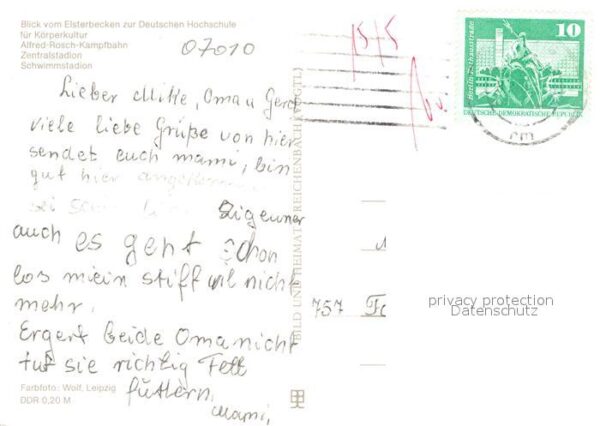 Leipzig Elsterbecken Hochschule Alfred Rosch Ka – Bild 2