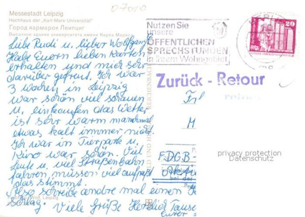 Leipzig Hochhaus der Karl Marx Universität – Bild 2