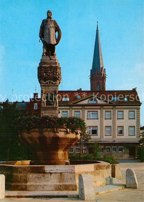Lueneburg Johannes Reichenbach Brunnen Kirchturm