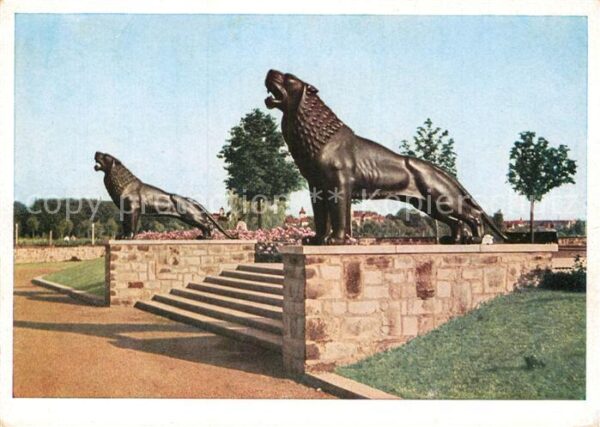 Hannover Bronzelöwen an der Bastei