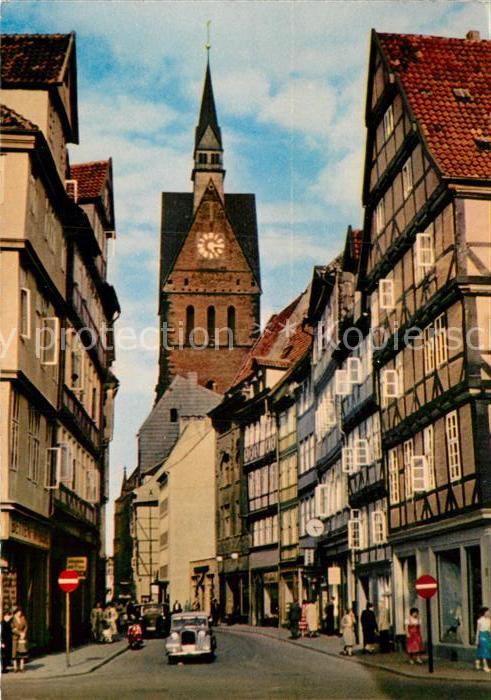 Hannover Kramerstrasse mit Marktkirche
