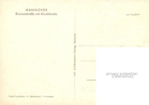 Hannover Kramerstrasse mit Marktkirche – Bild 2