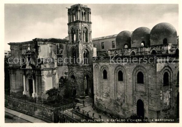 Palermo Sicilia San Cataldo e Chiesa della Martorana