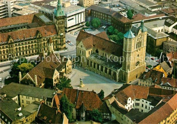 Braunschweig Burgplatz Rathaus Fliegeraufnahme