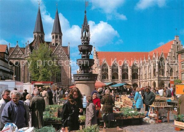 Braunschweig Altstadtmarkt Marienbrunnen St Martini