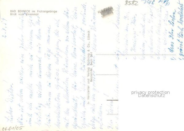 Bad Berneck Blick vom Ehrenmal – Bild 2
