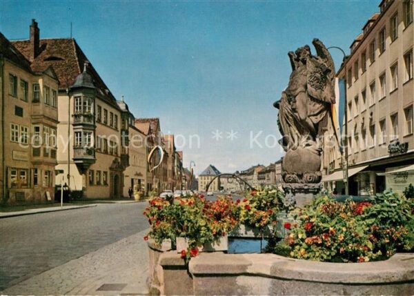 Bayreuth Marktplatz mit Rathaus