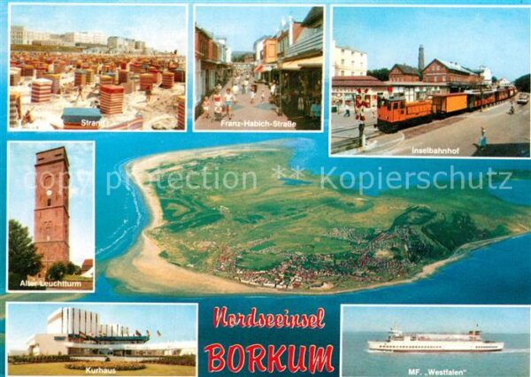 Borkum Strand Franz Habich Strasse Inselbahnho