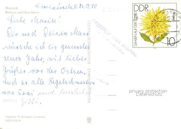 Rostock Rathaus und Haus Sonne Platz – Bild 2
