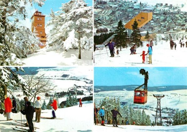 Oberwiesenthal Erzgebirge Wetterwarte Skisprungschanze Skihang Dr
