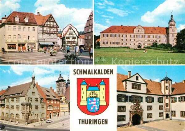 Schmalkalden Altmarkt Schloss Wilhelmsburg Wappen