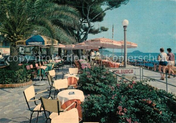 ALASSIO Savona Liguria IT Passeggiata a mare Uferpromenade Strass