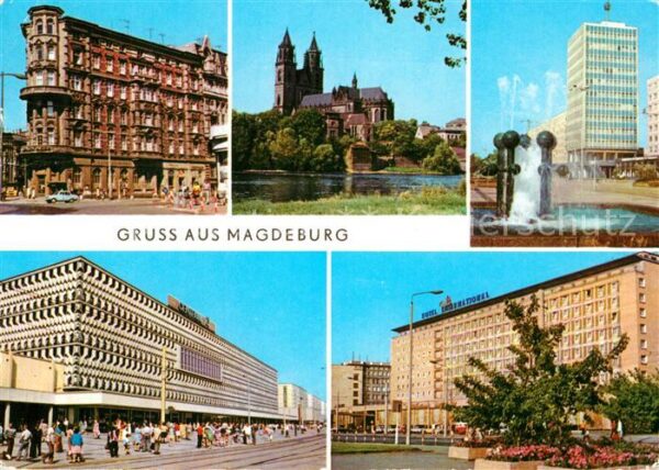 Magdeburg Hasselbachplatz Elbe Dom Karl Marx Stra