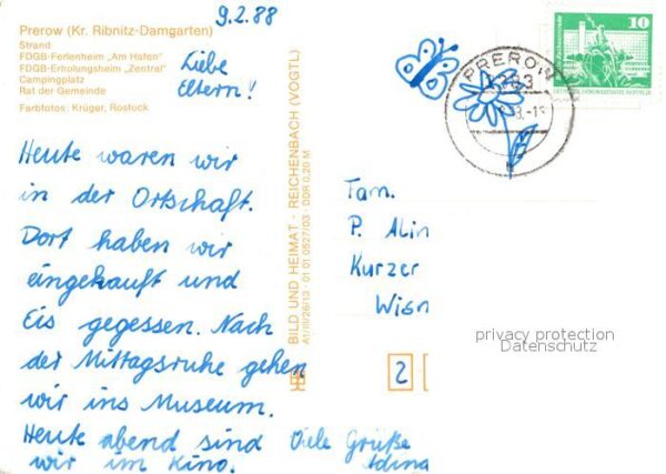 Prerow Ostseebad Strand FDGB Ferienheim Erholungsheim Ca – Bild 2