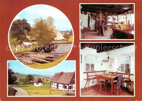 Seiffen Erzgebirge Erzgebirgisches Freilichtmuseum Wasserk
