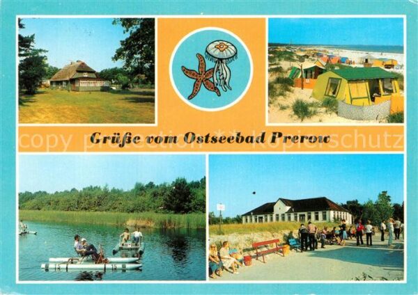 Prerow Ostseebad Rohrdachhaus Camplingplatz Strand Wasse