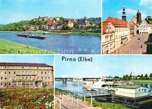 Pirna Elbepartie Markt Rathaus Hotel Schwarze