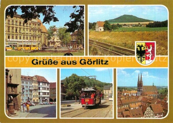 Goerlitz Sachsen Zierbrunnen PdB Landeskrone Untermarkt