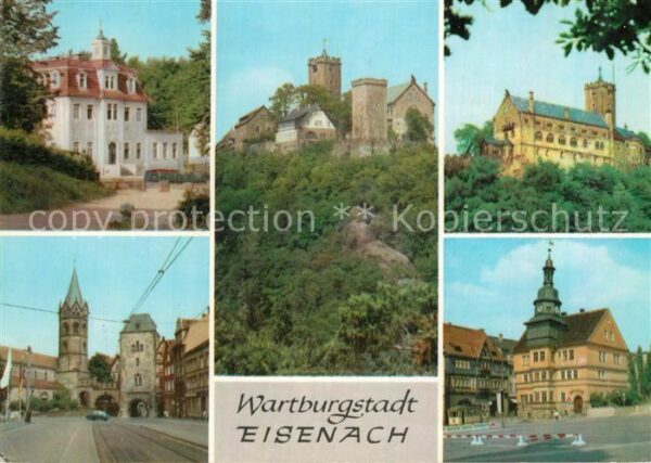 Eisenach Thueringen Hotel Hohe Sonne Nikolaitor und Kirche