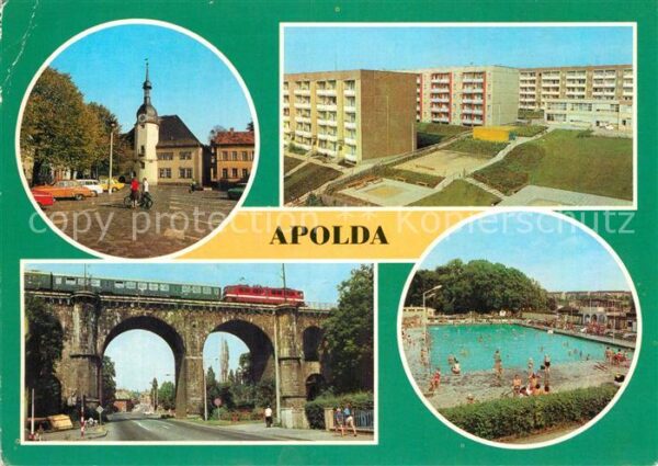 Apolda Markt Neubaugebiet Viadukt Freibad