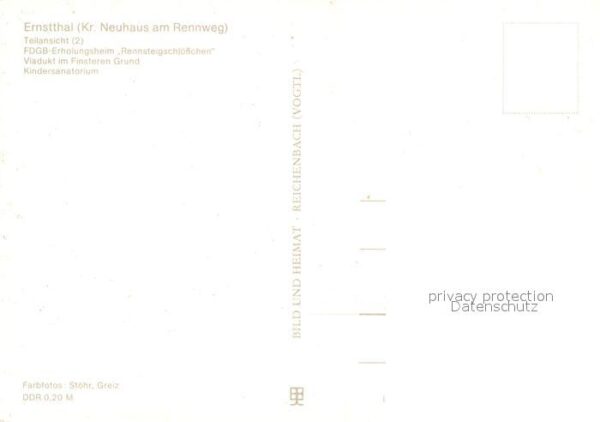 Ernstthal Teilansichten FDGB Erholungsheim Renste – Bild 2