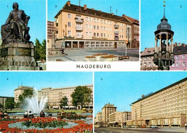 Magdeburg Otto von Guericke Denkmal Alter Markt M