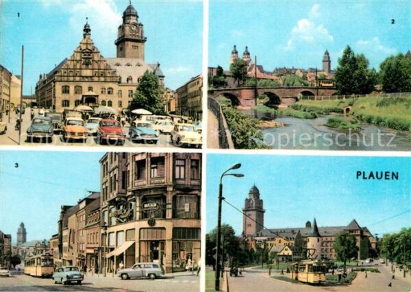 Plauen Vogtland Altmarkt Dr Külz Brücke Bahnhofstrasse