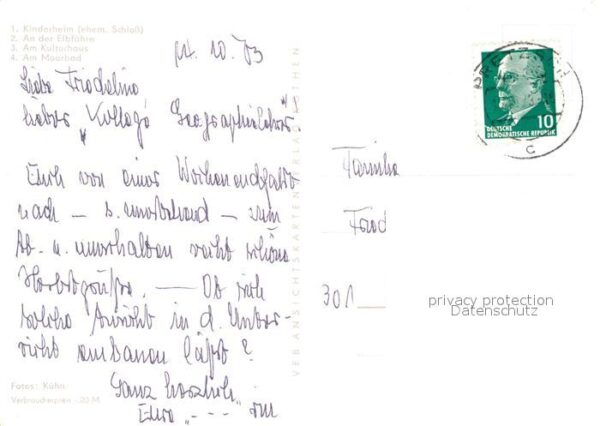 Pretzsch Elbe Schloss Elbfähre Kulturhaus Moorbad – Bild 2