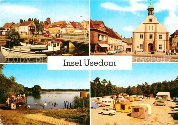 Wolgast Mecklenburg-Vorpommern Hafen Rathaus Kölpinsee Zempin Campingp