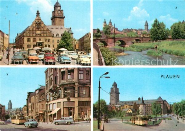 Plauen Vogtland Altmarkt Dr Külz Brücke Bahnhofstrasse
