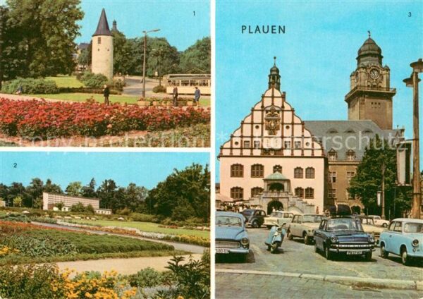 Plauen Vogtland Nonnenturm Parktheater Stadtpark Rathau