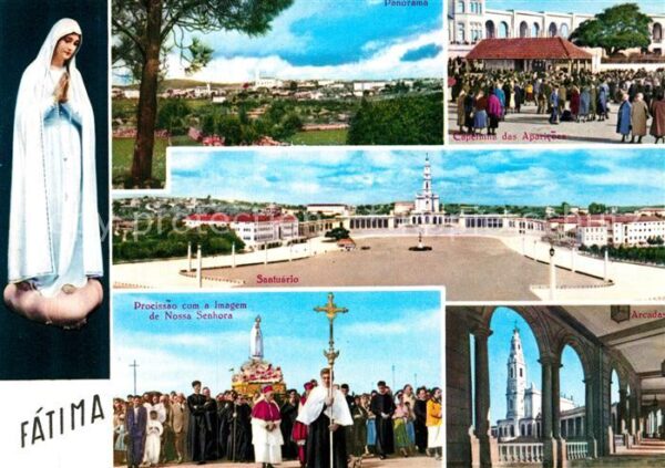 Fatima Panorama Santuario Procissao com a Imag