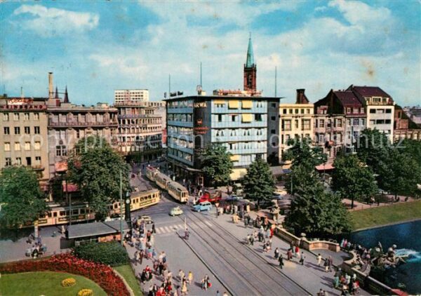 Duesseldorf Corneliusplatz und Königsallee