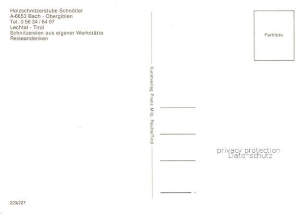 Bach Tirol Holzschnitzstube Schnöller – Bild 2