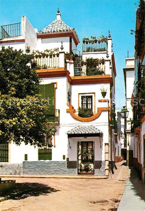 Sevilla Andalucia Barrio de Santa Cruz Place de Dona Elvi