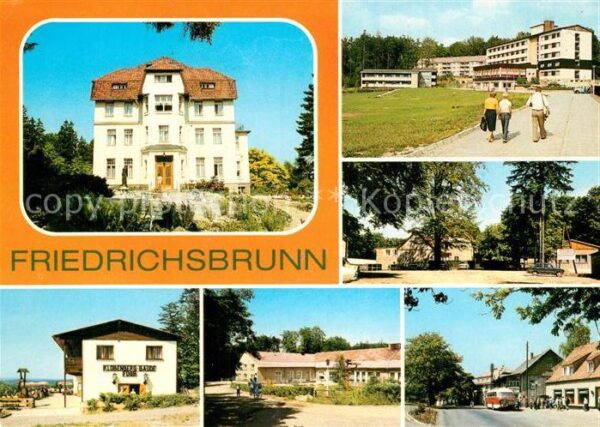 Friedrichsbrunn Harz Sanatorium Ernst Thälmann FDGB Bettenha