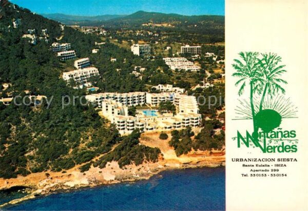 Santa Eulalia del Rio Apartamentos Montanas Verdes Vista aere