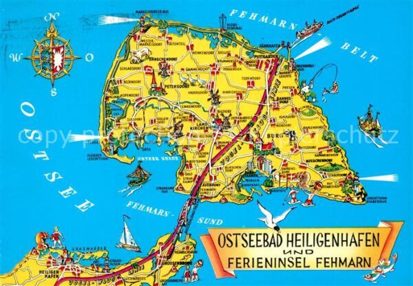 Heiligenhafen Ostseebad Inselkarte