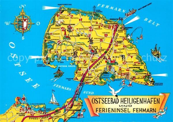 Heiligenhafen Ostseebad Inselkarte