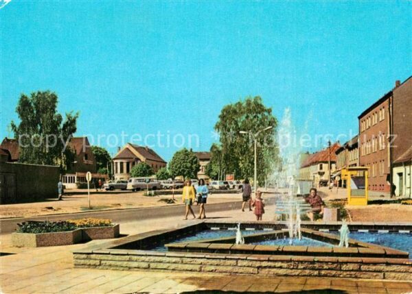 Seelow Clara Zetkin Strasse Brunnen