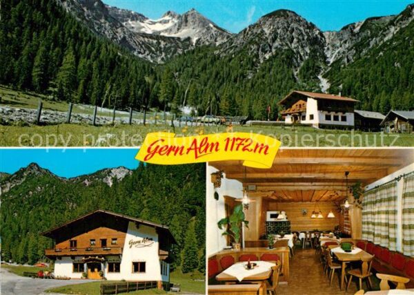 Pertisau Achensee Gern Alm Gaststube