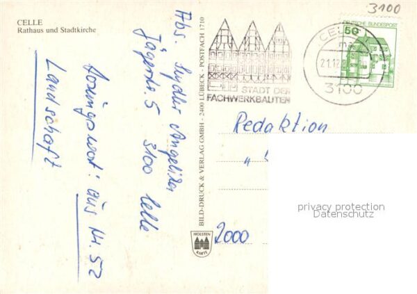 Celle Niedersachsen Rathaus und Stadtkirche – Bild 2