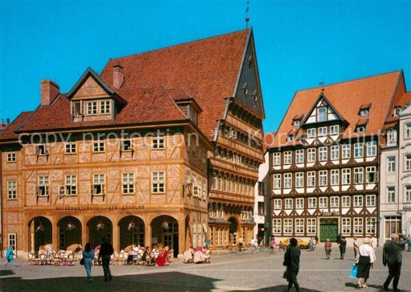 Hildesheim Marktplatz mit Bäckeramtshaus Knochenha