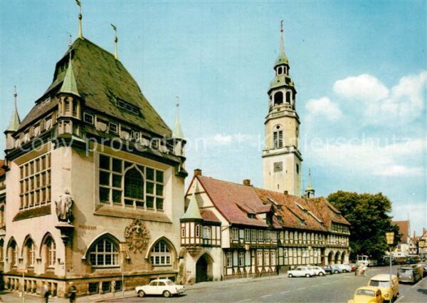 Celle Niedersachsen Bomann Museum und Stadtkirche